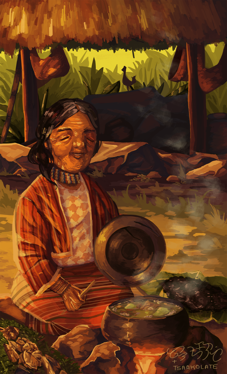 Igorot Grandmother Preparing Supper (2019)